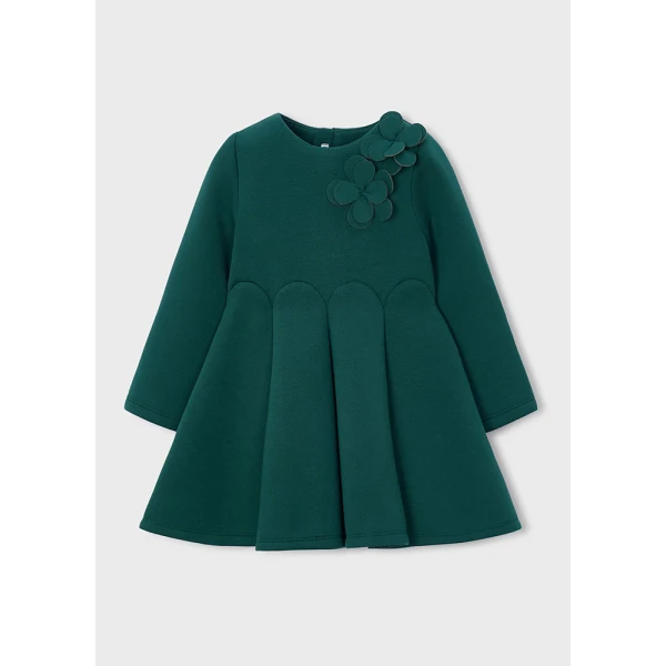MAYORAL DRESS NEOPRENE GREEN