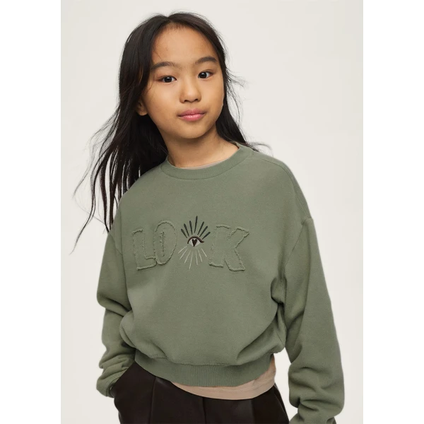 MAYORAL FLEECE APPLIQUÉ EMBROIDERY  GREEN