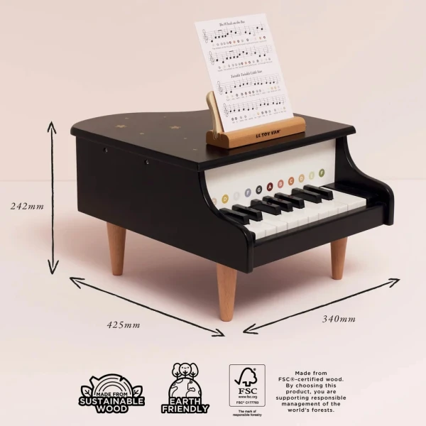 LE TOY VAN ΞΥΛΙΝΟ ΠΑΙΧΝΙΔΙ GRAND PIANO
