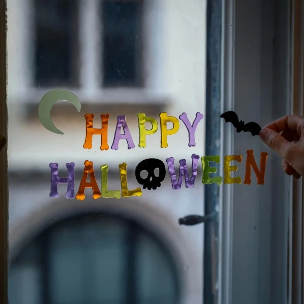 LEGAMI ΑΥΤΟΚΟΛΛΗΤΑ ΠΑΡΑΘΥΡΟΥ ΠΟΥ ΦΩΣΦΟΡΙΖΟΥΝ - HAPPY HALLOWEEN