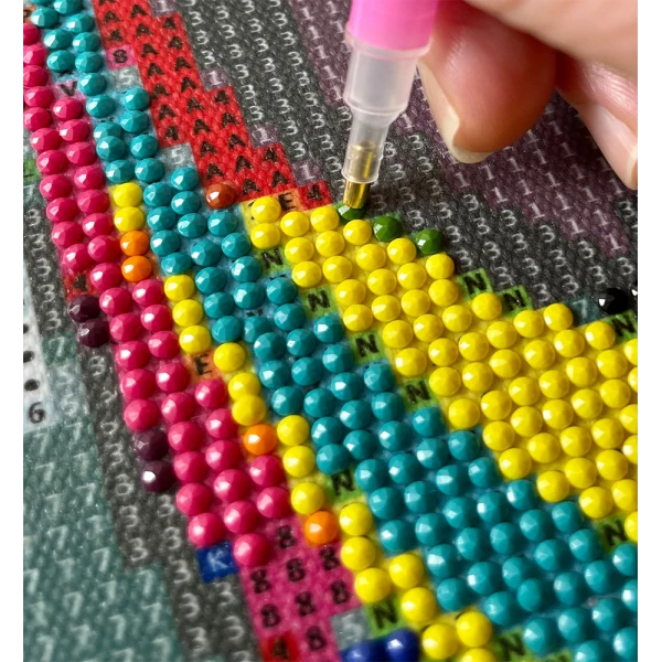 SPLAT PLANET ΣΕΤ DIAMOND PAINTING ΣΕ ΚΑΜΒΑ ΜΕ ΤΕΛΑΡΟ 30Χ40 εκ. FLAMINGO