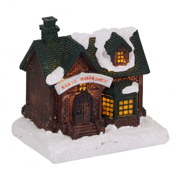 LIGHTED HOUSE 8X5.8X10 cm - SEVERAL DESIGNS