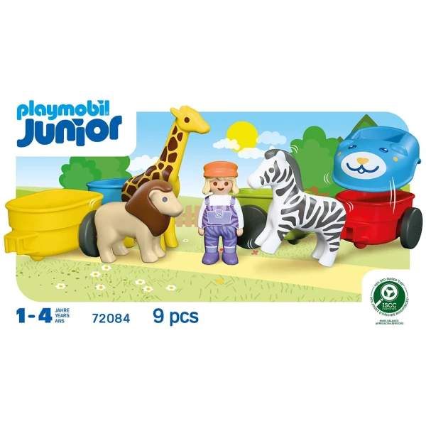 PLAYMOBIL JUNIOR ΤΡΕΝΟ ΜΕ ΖΩΑΚΙΑ