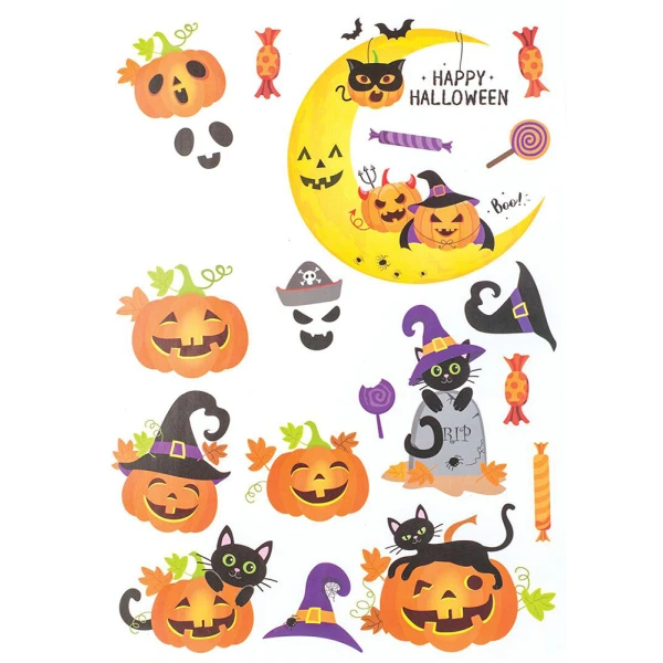 ΑΥΤΟΚΟΛΛΗΤΑ ΠΑΡΑΘΥΡΟΥ HALLOWEEN - 8 ΣΧΕΔΙΑ
