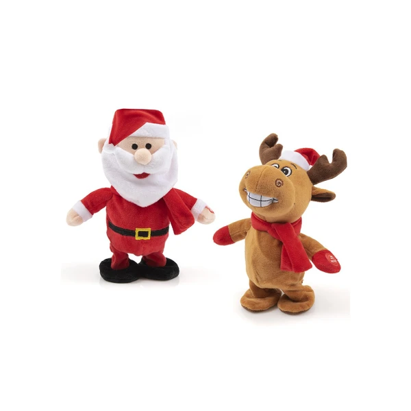 PLUSH FAWN 19 cm WITH GREEK CAROLS 