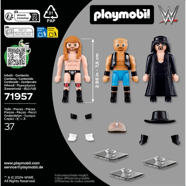 PLAYMOBIL WWE® ΤΡΕΙΣ ΠΑΛΑΙΣΤΕΣ ΤΗΣ ATTITUDE ERA