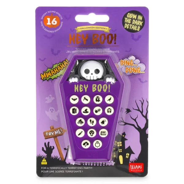 LEGAMI HEY BOO! SPOOKY SOUND MACHINE COFFIN