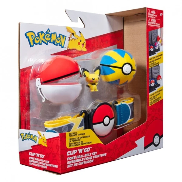 POKEMON CLIP \'N GO POKE BALL ΜΕ ΖΩΝΗ W15 - PICHU