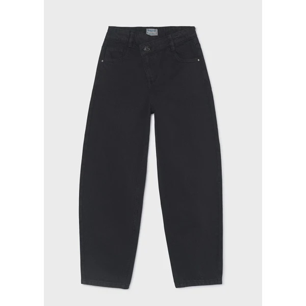 MAYORAL PANTS GABARDINE BARREL BLACK
