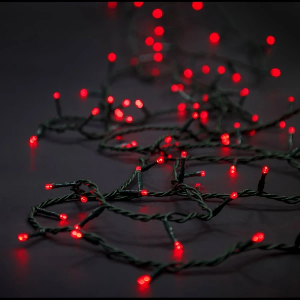 100 LED STRING LIGHTS GREEN RED 5M 8 FUNCTIONS INDOOR & OUTDOOR
