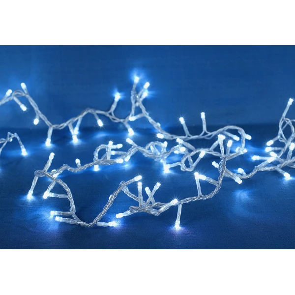 180 LED CHRISTMAS LIGHTS 8PROGRAMS TRANSPARENT BLUE 31V OUTDOOR