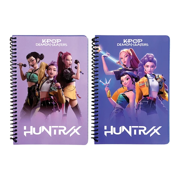SPIRAL NOTEBOOK 17Χ25 cm  3 SUBJECTS 105 SHEETS K-POP DEMON HUNTERS - 2 DESIGNS
