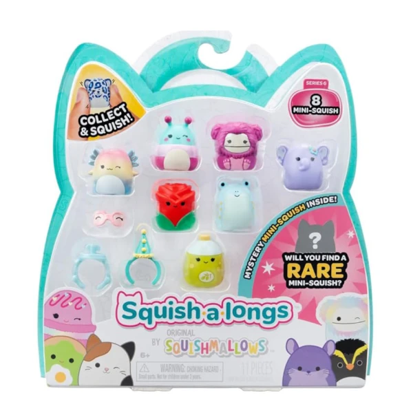 SQUISH-A-LONGS SQUISHMALLOWS ΣΕΤ 8 τεμ. W6 ΦΙΓΟΥΡΕΣ & ΑΞΕΣΟΥΑΡ