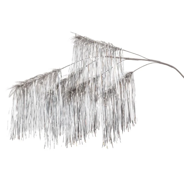 SILVER HANGING BRANCH X5 130 CM
