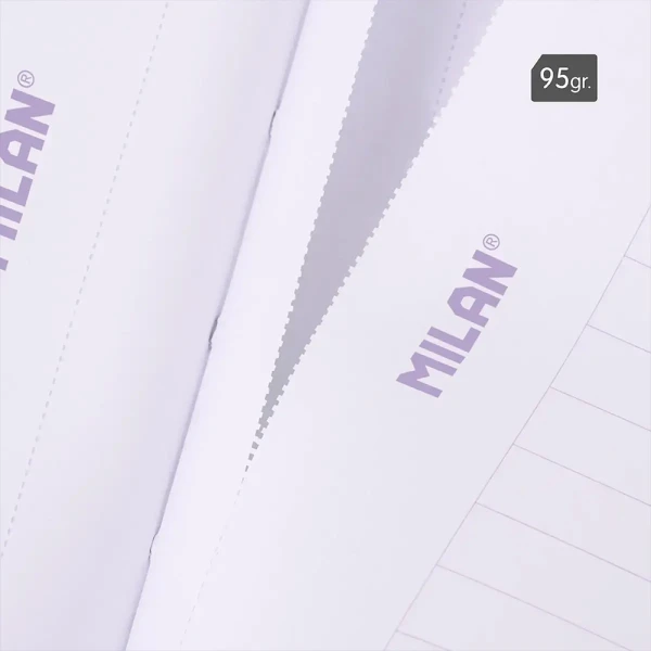 MILAN A4 BOUND NOTEBOOK 48 SHEETS STRIPED SUNSET COLLECTION LILAC