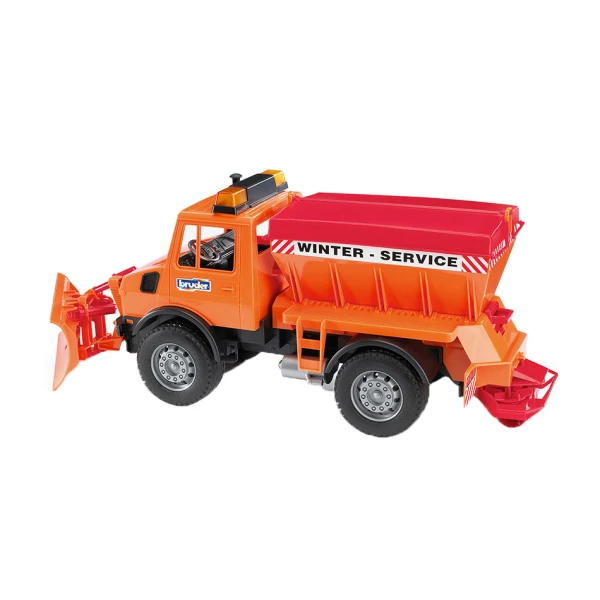 BRUDER MB UNIMOG WINTER SERVICE WITH SNOW PLOUGH