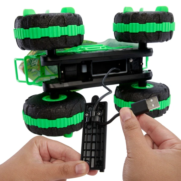 HOT WHEELS MONSTER TRUCKS MEGA REX ΤΗΛΕΚΑΤΕΥΘΥΝΟΜΕΝΟ ΠΟΥ ΣΚΑΡΦΑΛΩΝΕΙ & ΚΟΛΥΜΠΑΕΙ