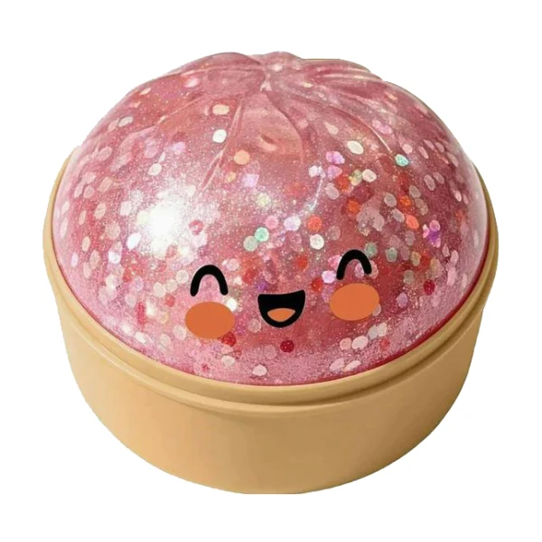 SQUISHY BUN GLITTER 8.5 εκ. - 6 ΧΡΩΜΑΤΑ