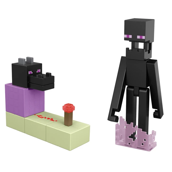 MINECRAFT REDSTONE CHARGED ΒΑΣΙΚΗ ΦΙΓΟΥΡΑ ΜΕ ΑΞΕΣΟΥΑΡ ENDER DRAGON CHOMP