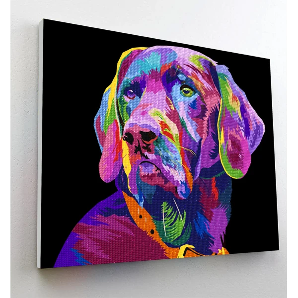 SPLAT PLANET ΣΕΤ DIAMOND PAINTING ΣΕ ΚΑΜΒΑ ΜΕ ΤΕΛΑΡΟ 30Χ40 εκ. DOG
