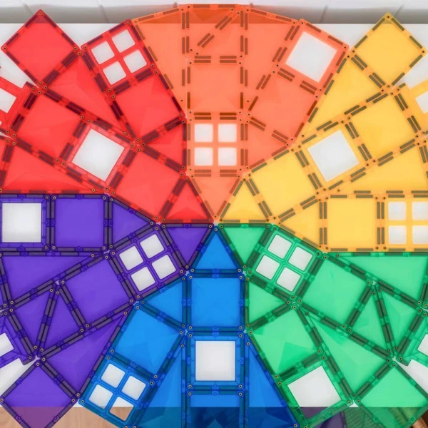 CONNETIX ΜΑΓΝΗΤΙΚΑ ΤΟΥΒΛΑΚΙΑ RAINBOW CREATIVE PACK 102 τεμ.