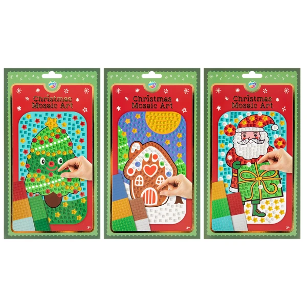 XMAS MOSAIC ART - 3 DESIGNS
