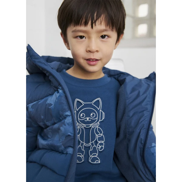 MAYORAL FLEECE EMBOSSED BLUE DARK