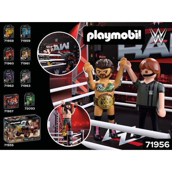 PLAYMOBIL WWE® SETH ROLLINS ΚΑΙ CM PUNK ΣΤΟ ΡΙΝΓΚ
