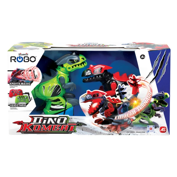 SILVERLIT ROBO ΣΕΤ 2 ΤΗΛΕΚΑΤΕΥΘΥΝΟΜΕΝΑ ΡΟΜΠΟΤ DINO KOMBAT