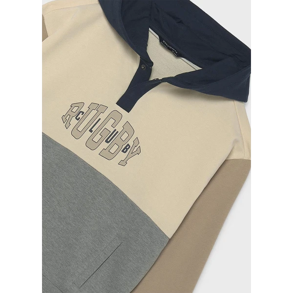 MAYORAL FLEECE BLOCKING HOOD  DARK GREY