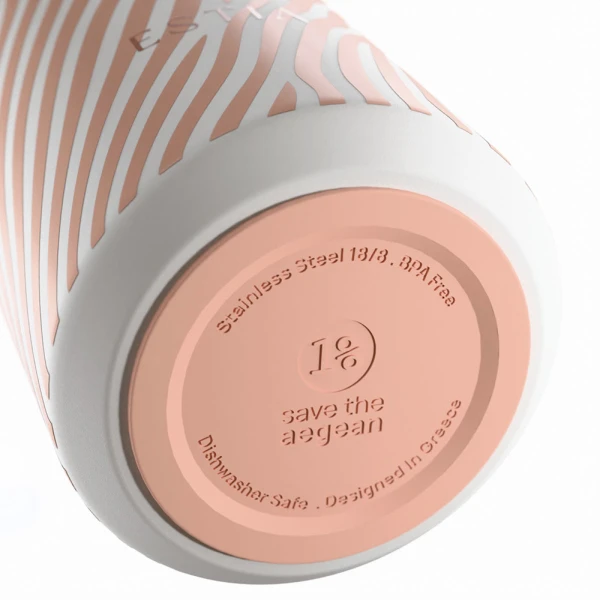 ESTIA HOME ART ΘΕΡΜΟΣ LENS SAVE THE AEGEAN 360ml SOFT RIPPLE