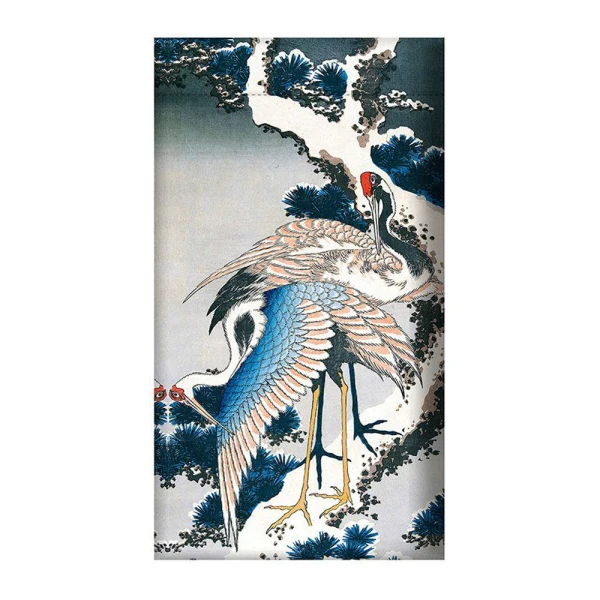 LE MUSEE COLLECTION ΘΗΚΗ ΓΥΑΛΙΩΝ ΠΛΑΚΕ - HOKUSAI GRUES
