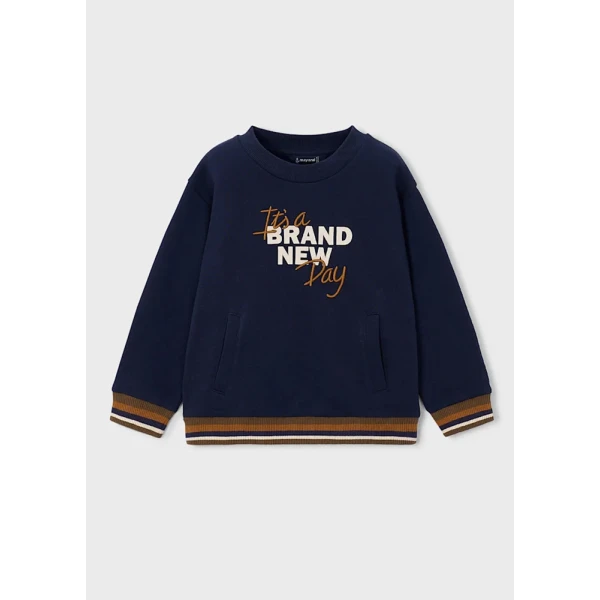 MAYORAL FLEECE EMBROIDERY BLUE DARK