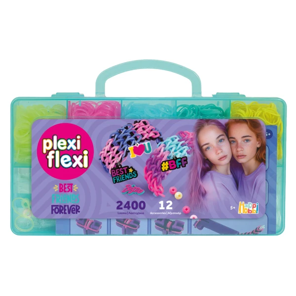 PLEXI-FLEXI BFF ΘΗΚΗ 2400 ΛΑΣΤΙΧΑΚΙΑ & 12 ΑΞΕΣΟΥΑΡ - 2 ΧΡΩΜΑΤΑ