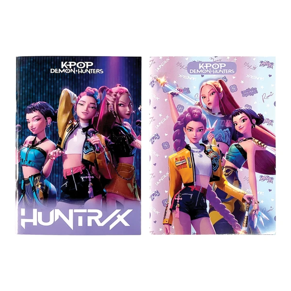 STAPLED NOTEBOOK A4 50 SHEETS K-POP DEMON HUNTERS - 2 DESIGNS