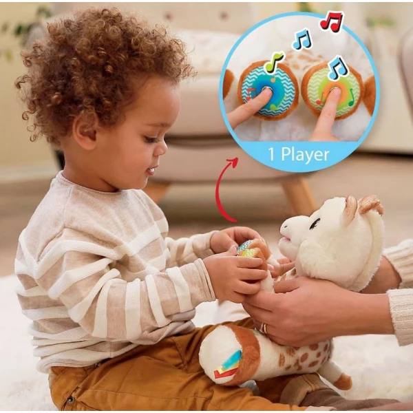 SOPHIE LA GIRAFE TOUCH AND MUSIC PLAY PLUSH GIRAFE