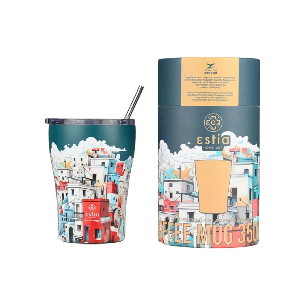 ESTIA HOME ART – THERMAL COFFEE MUG 350ml URBAN MYTHOS