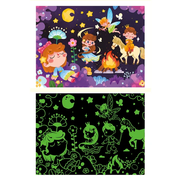 GLOW IN THE DARK ΠΑΖΛ 96 τεμ. THE DREAM OF THE PRINCESS