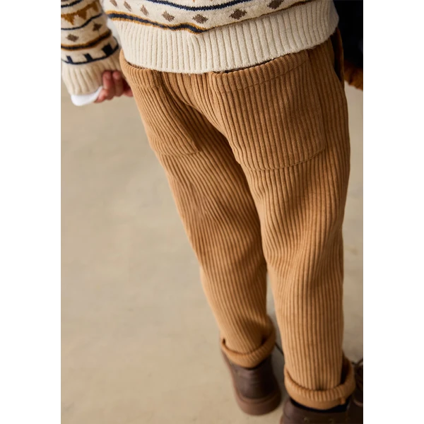 MAYORAL PANTS JOGGER CORDUROY DARK BROWN  