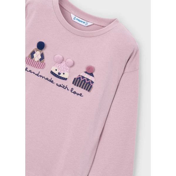 MAYORAL T-SHIRT ΜΑΚΡΥΜΑΝΙΚΟ ΜΩΒ 