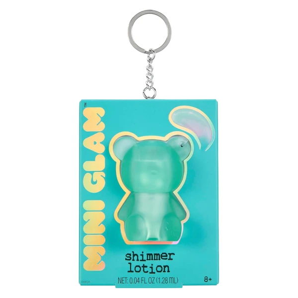 MINI GLAM COSMETIC BEAR SHIMMER LOTION – TEAL