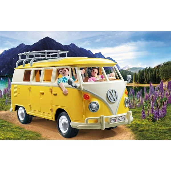 PLAYMOBIL VOLKSWAGEN T1 CAMPER BUS ΚΙΤΡΙΝΟ