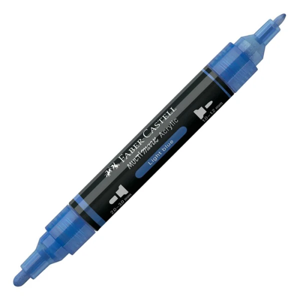 FABER-CASTELL ΑΚΡΥΛΙΚΟΣ ΜΑΡΚΑΔΟΡΟΣ MULTIMARK ΧΡΩΜΑ 140 LIGHT BLUE