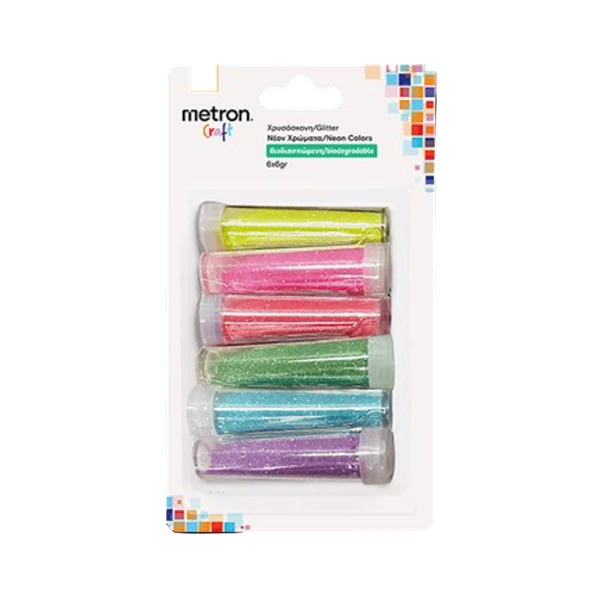 METRON CRAFT ΓΚΛΙΤΕΡ ΜΕ ΝΕΟΝ ΧΡΩΜΑΤΑ