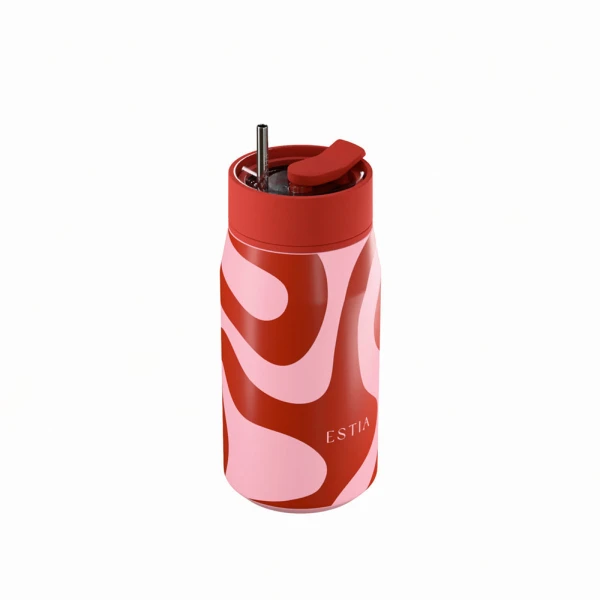 ESTIA HOME ART ΘΕΡΜΟΣ LENS SAVE THE AEGEAN 360ml CORAL WAVES