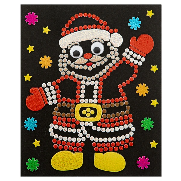 CHRISTMAS SET HOLOGRAPHIC STICKERS - 2 DESIGNS