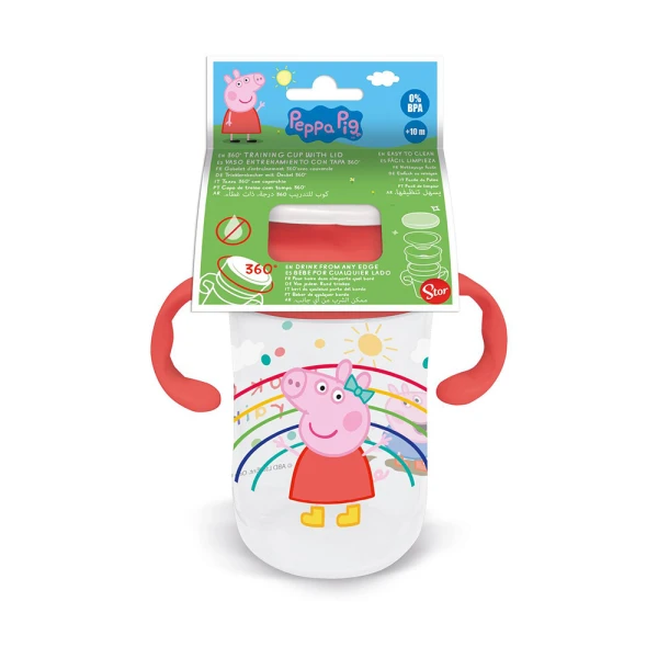 ΠΟΤΗΡΙ ΕΚΠΑΙΔΕΥΣΗΣ 395ml ΓΙΑ ΝΗΠΙΑ 360 PEPPA PIG