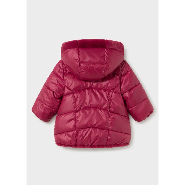 MAYORAL JACKET REVERSIBLE FUR RASPBERRY