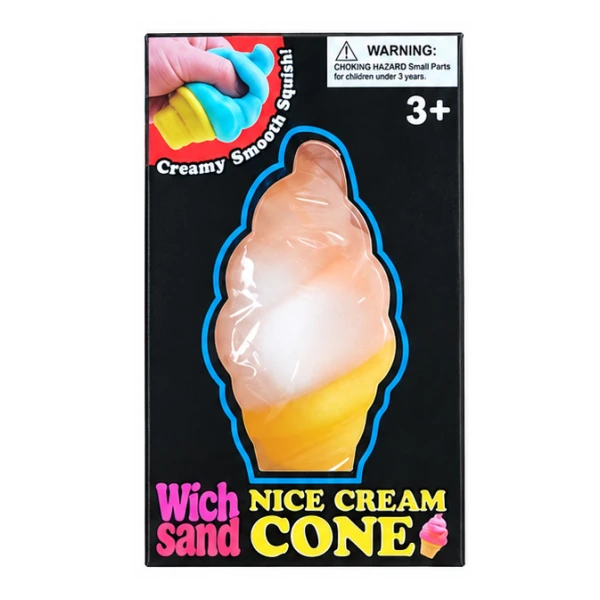 SQUEEZE ICE CREAM CONE STRESS TOY - 4 COLORS