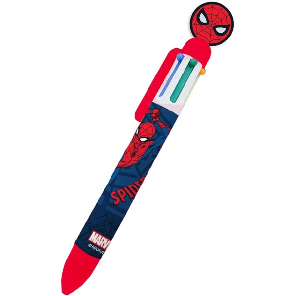 ΣΤΥΛΟ 6 ΧΡΩΜΑΤΩΝ SPIDERMAN - 2 ΣΧΕΔΙΑ